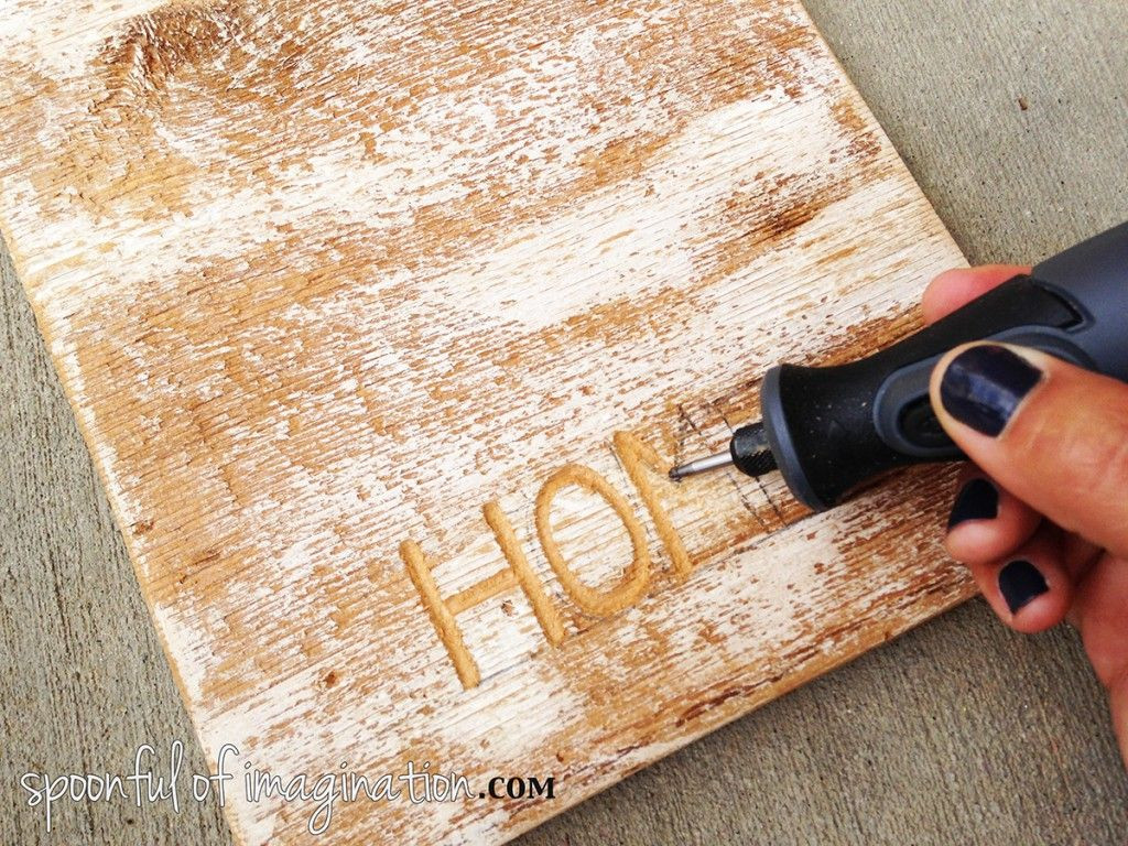 DIY Wood Etching
 Engraved Wood Sign Tutorial and Dremel Micro