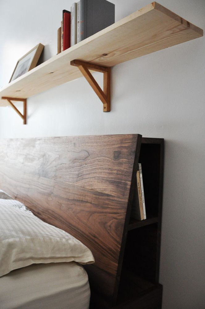 DIY Wood Headboard With Shelves
 How To Build A Queen Size Headboard With Shelves