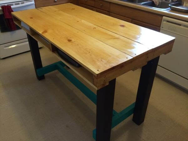 DIY Wood Kitchen Table
 DIY Wood Pallet Kitchen Table
