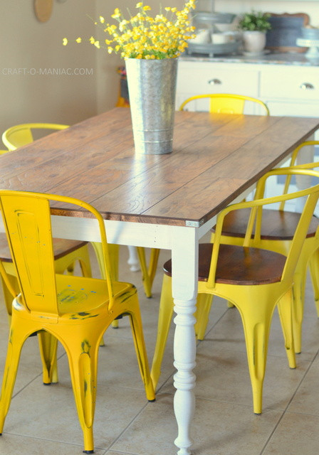 DIY Wood Kitchen Table
 DIY Revamped Rustic Kitchen Table Craft O Maniac