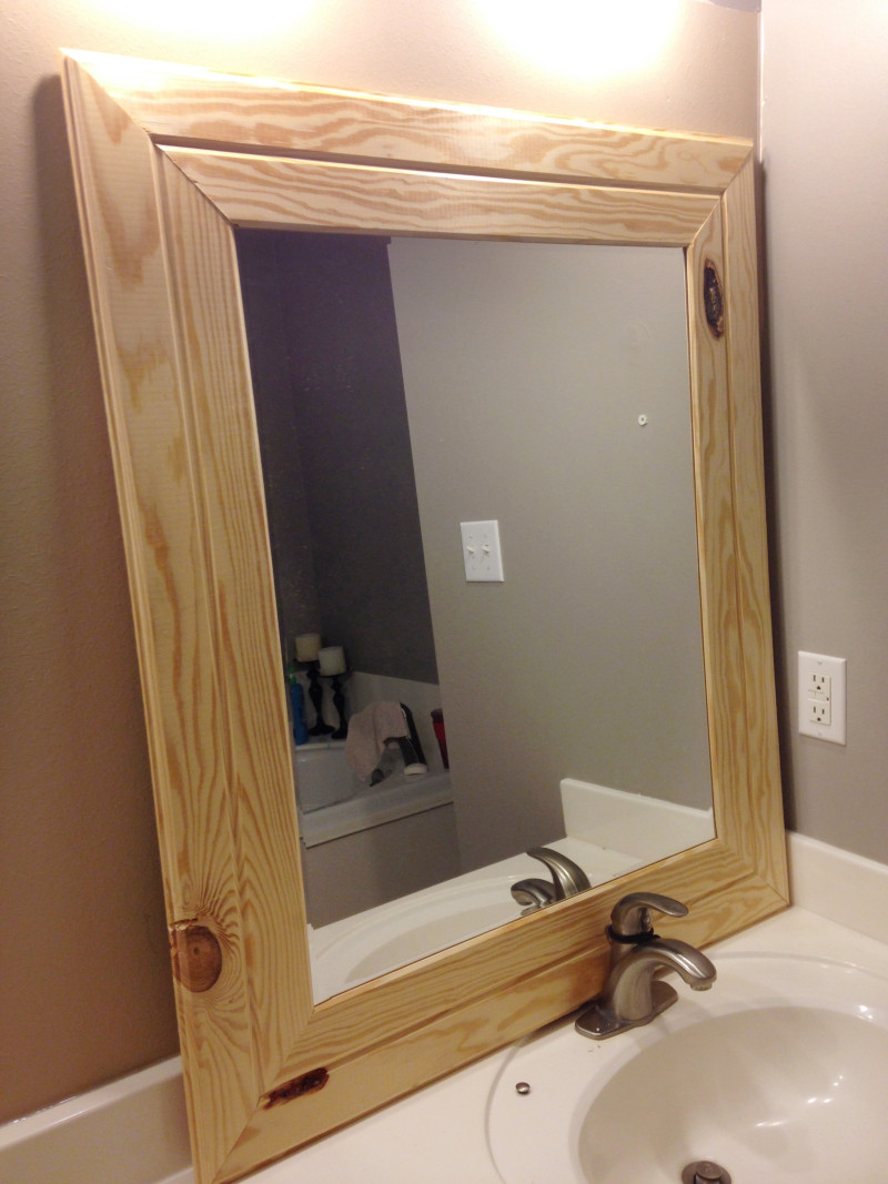 DIY Wood Mirror Frame
 diy reclaimed wood mirror frame rare77yje