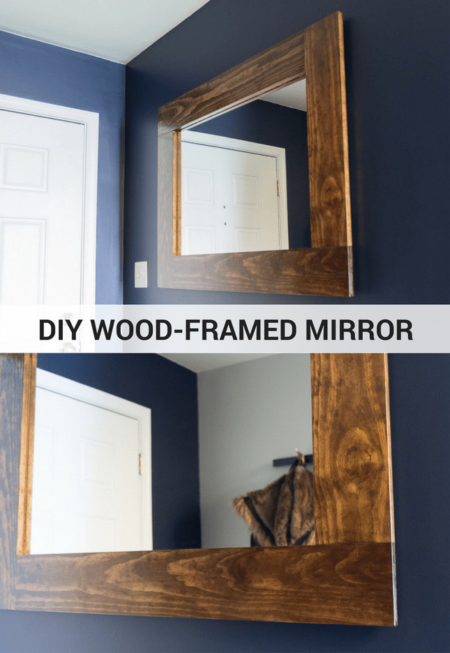 DIY Wood Mirror Frame
 DIY Wood Framed Mirror Tutorial