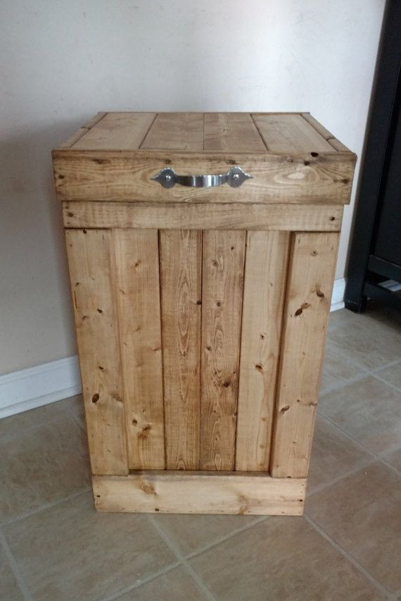 DIY Wood Trash Can
 Wood Garbage Can 30 Gallon Trash Can Wood by