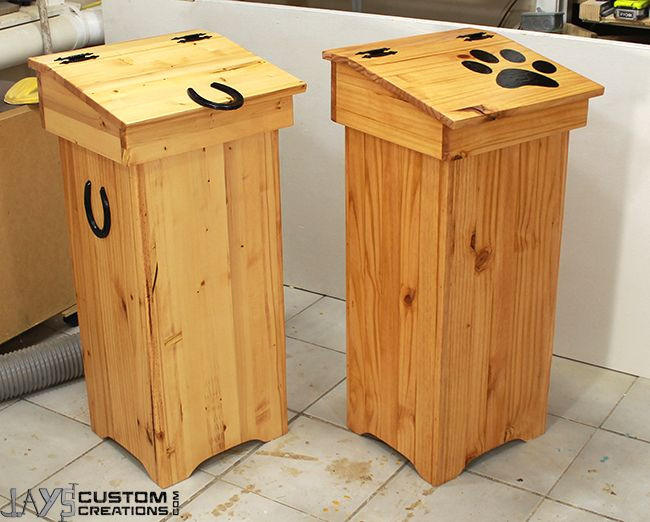 DIY Wood Trash Can
 How To Make A Wooden Trash Can