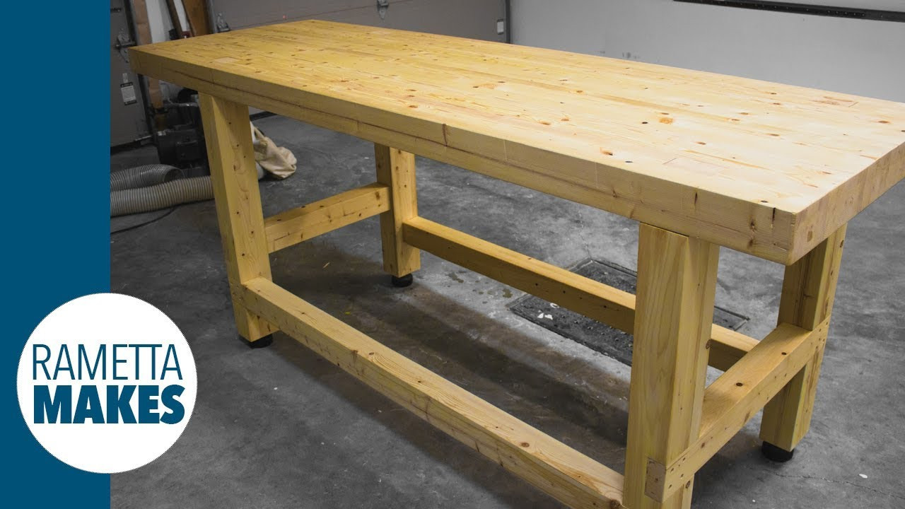 DIY Wood Workbench
 How to Build a 2x4 Workbench with Levelling Feet DIY
