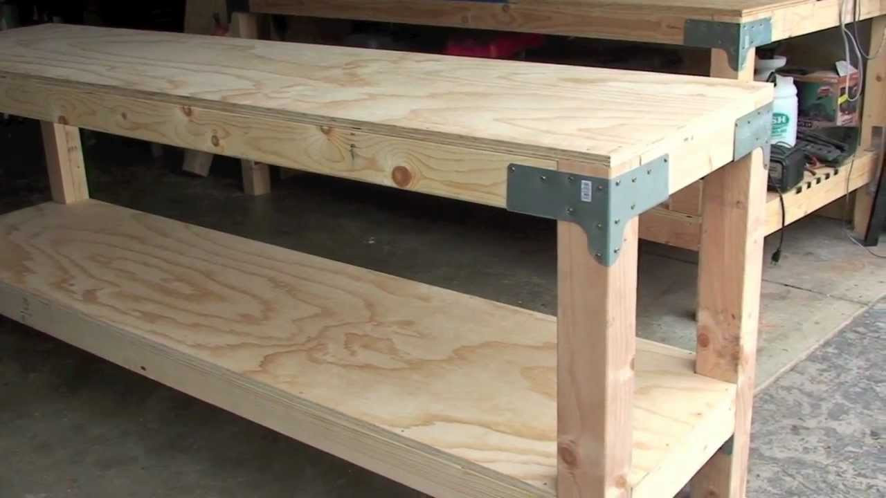 DIY Wood Workbench
 Work Bench $80 00 24" x 96" 36" tall J Black