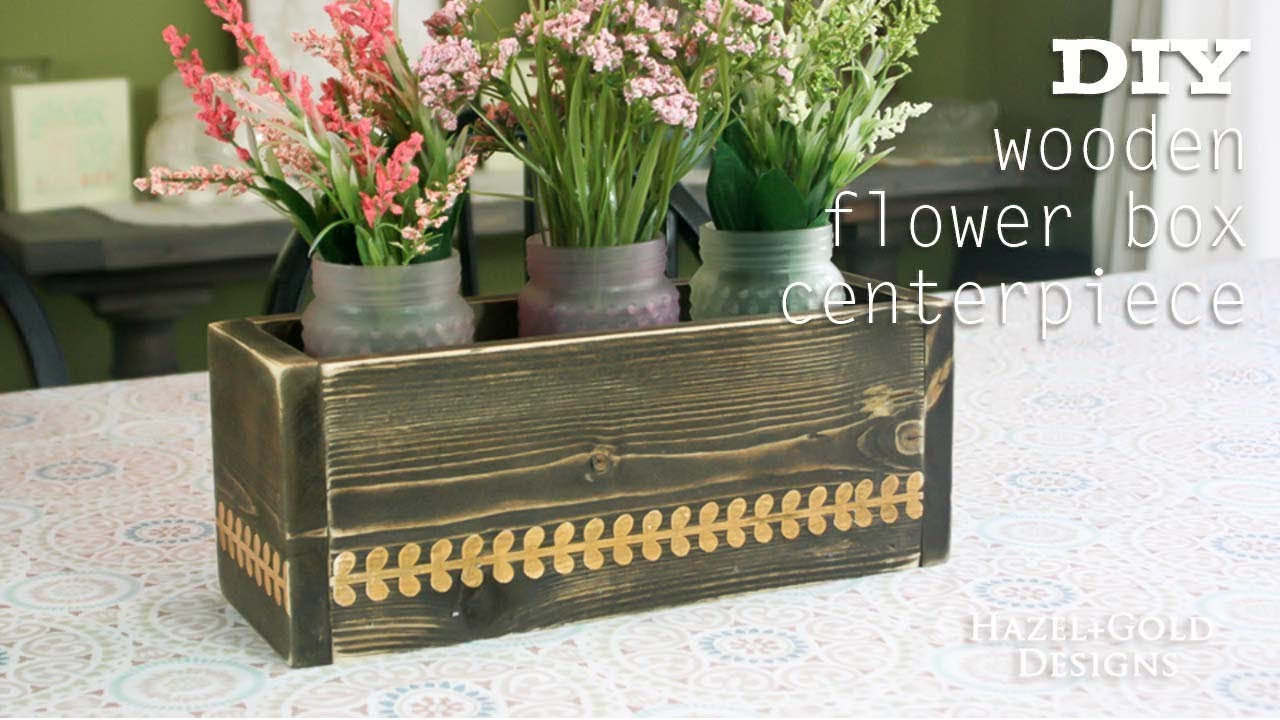 DIY Wooden Flower Boxes
 DIY Wooden Flower Box Centerpiece