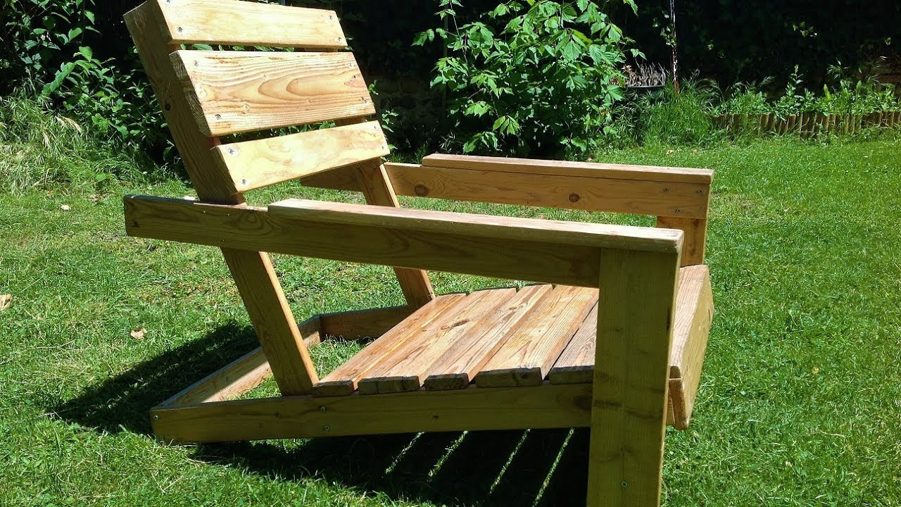 DIY Wooden Outdoor Furniture
 DIY Easy homemade garden chairs from pallets