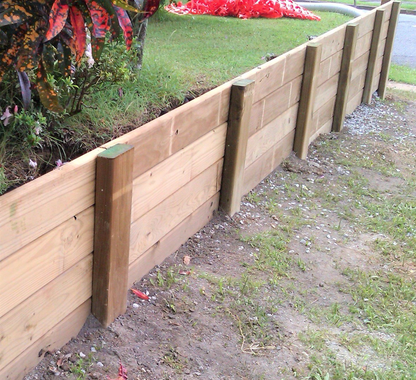 DIY Wooden Retaining Wall
 How to Build a Wood Retaining Wall