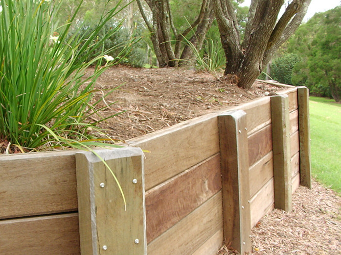 DIY Wooden Retaining Wall
 Woodwork How To Build A Retaining Wall With Wood PDF Plans