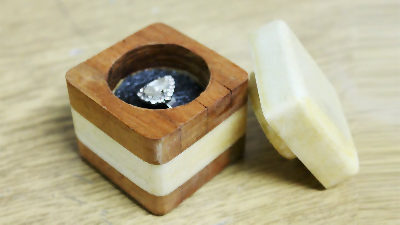 DIY Wooden Ring
 How to make a ring box out of wood DIY Ring Box