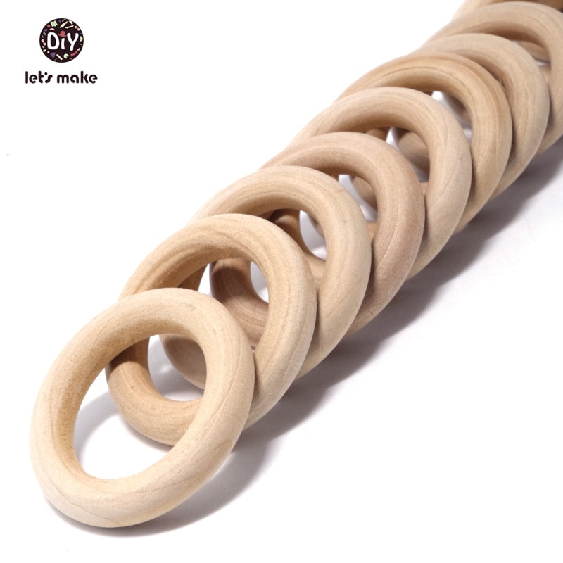DIY Wooden Ring
 Let s Make 20pcs lot Wood Rings 40mm Unfinished Wooden