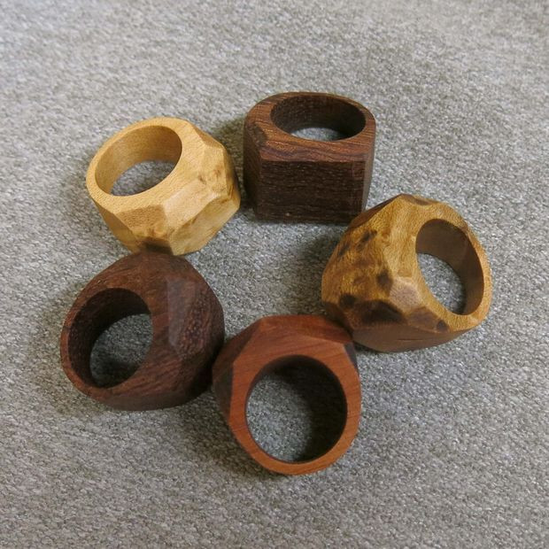 DIY Wooden Ring
 Make a Chunky Wooden Ring Rings