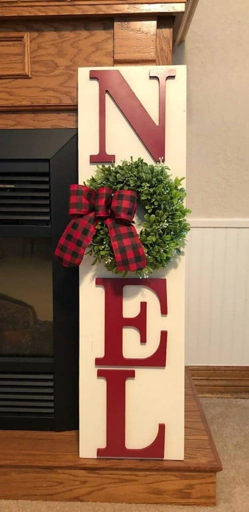 DIY Wooden Sign
 20 Unique DIY Wooden Signs For Christmas Decorating DIY