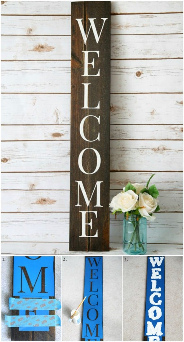 DIY Wooden Sign
 50 Wood Signs That Will Add Rustic Charm To Your Home