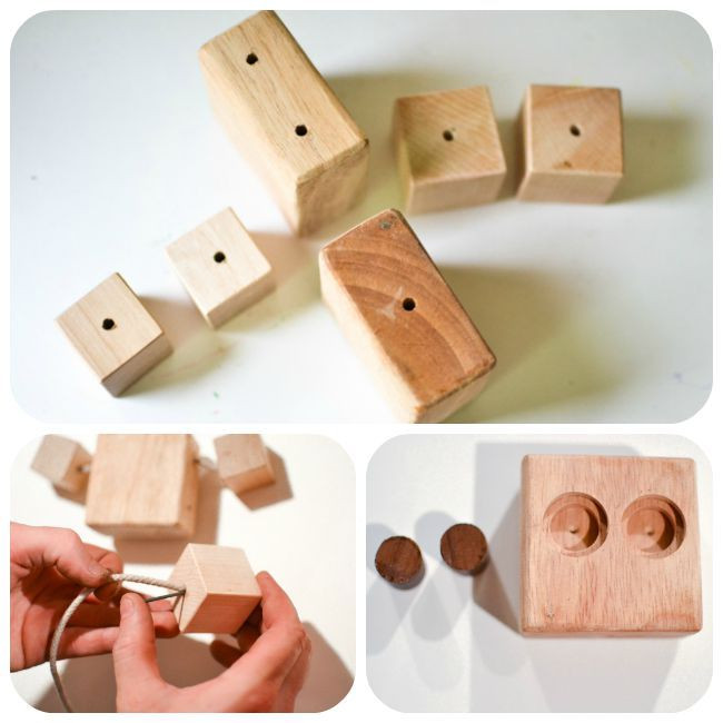 DIY Woodwork Projects For Kids
 DIY Wood Robot Toy Kindergarten