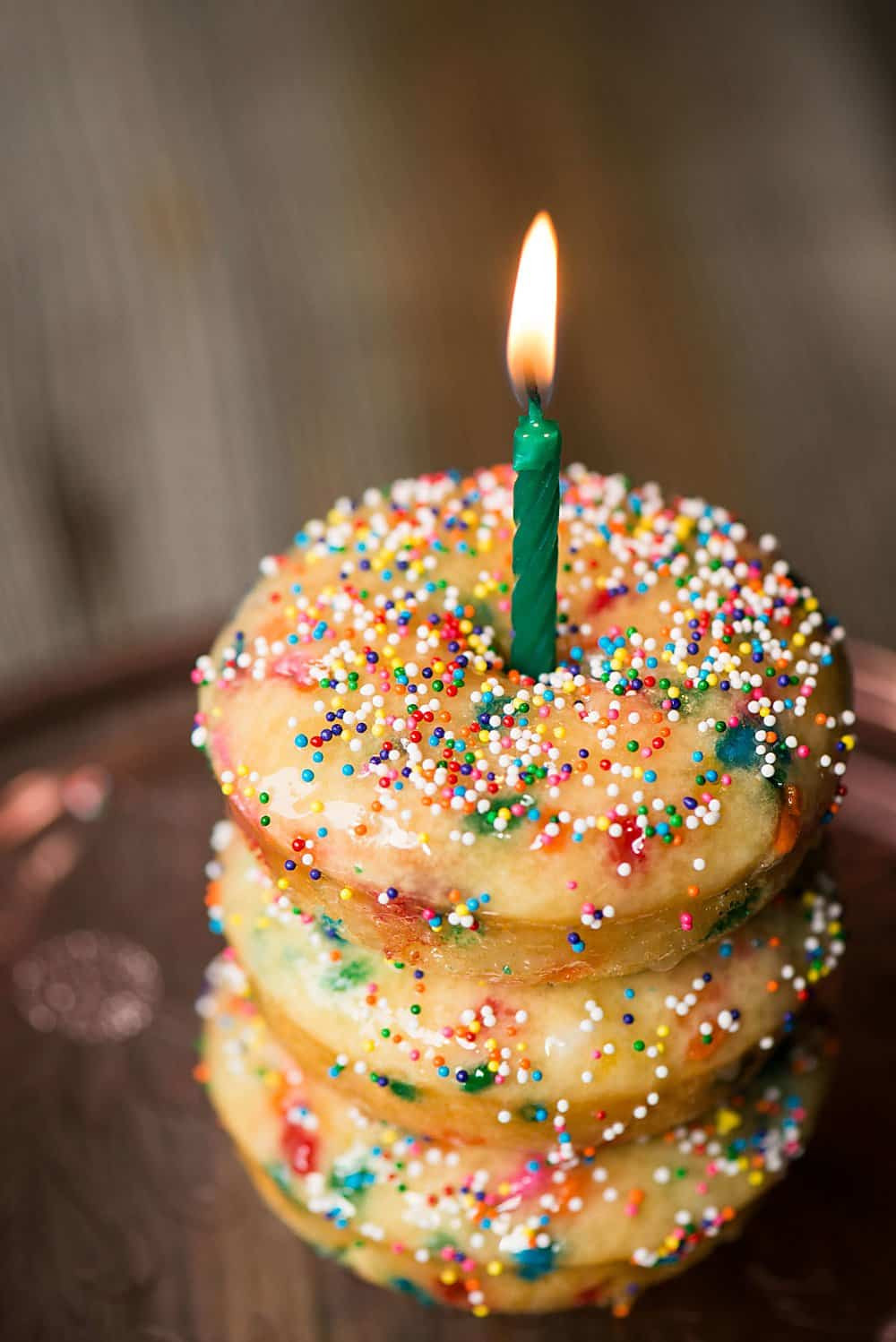 Donut Birthday Cake Recipe
 Birthday Cake Baked Donuts
