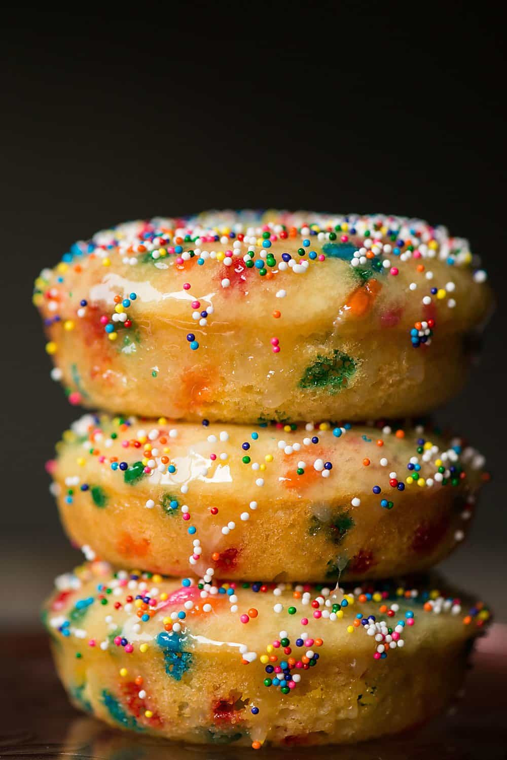 Donut Birthday Cake Recipe
 Birthday Cake Baked Donuts RECIPE VIDEO