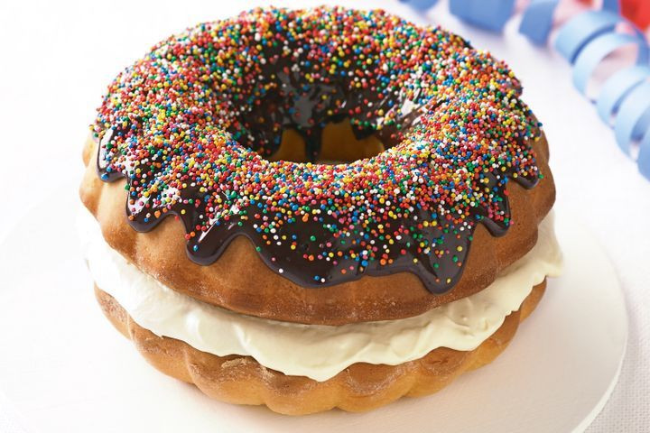 Donut Birthday Cake Recipe
 Donut cake
