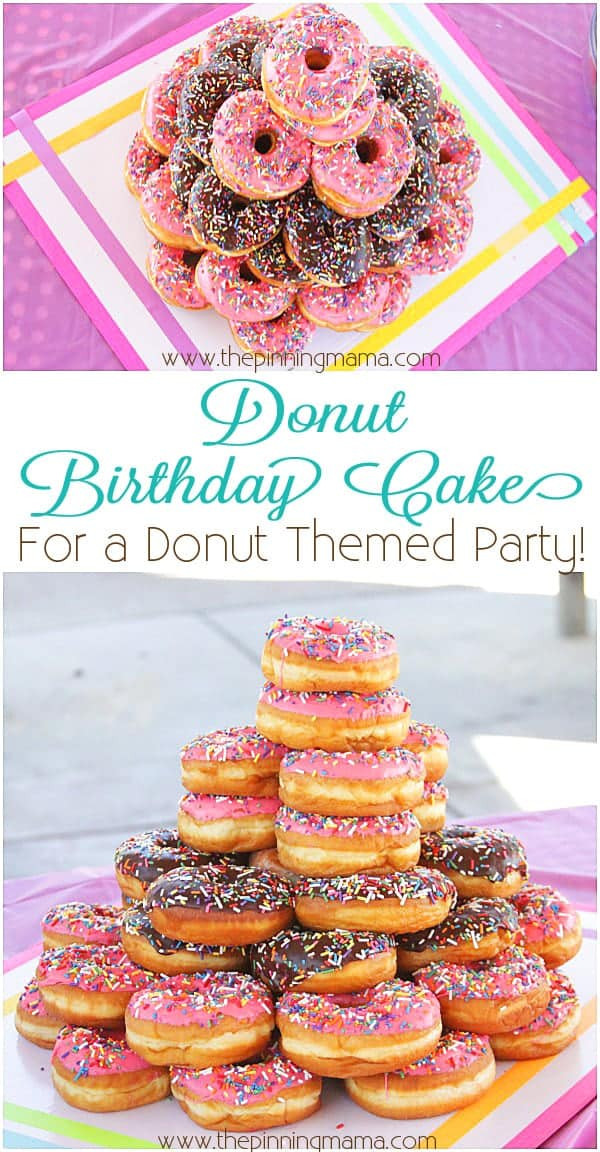 Donut Birthday Cake Recipe
 How To Make A Donut Cake for a Donut Themed Birthday Party
