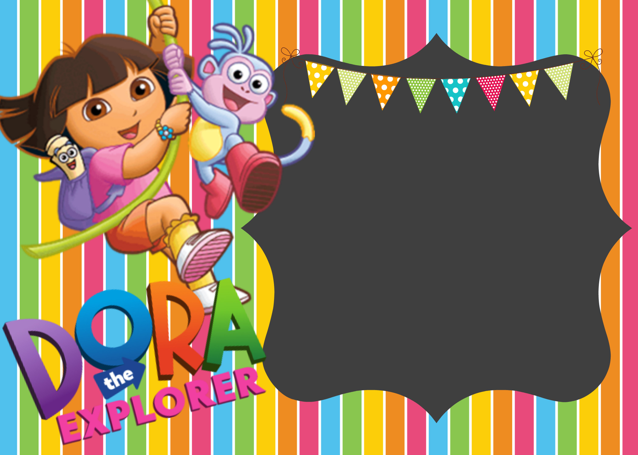 Dora Birthday Invitations
 How to make Dora the Explorer Digital Invitations