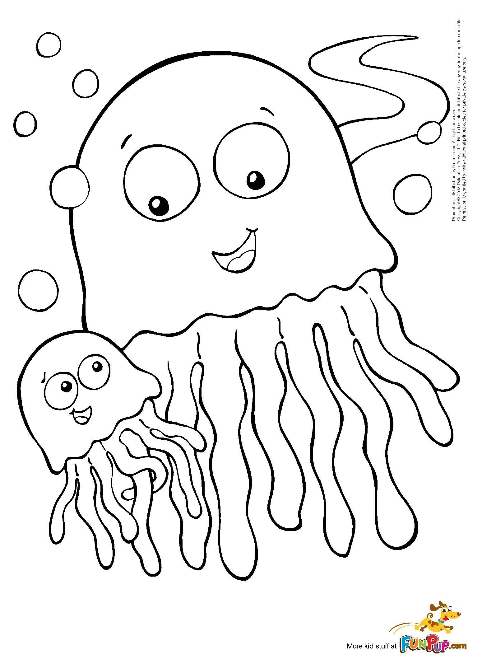 Download Coloring Pages For Kids
 Jelly Fish Coloring Pages Collection Coloring For Kids 2019