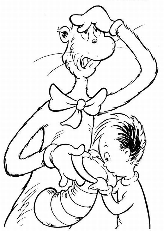 Dr.Seuss Printable Coloring Pages
 7 Picture of dr Seuss Hat Coloring Pages