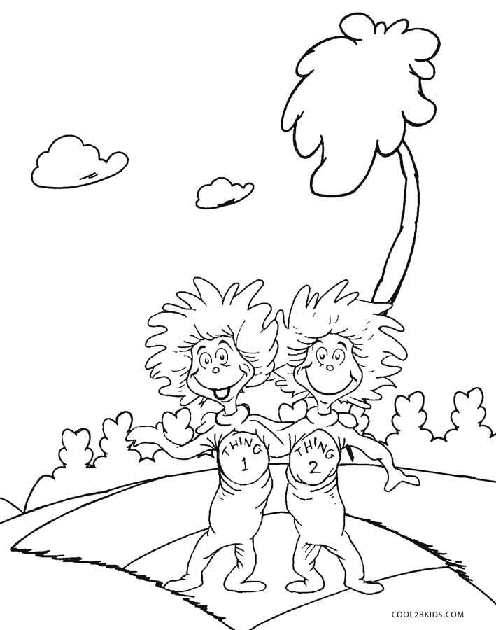 Dr.Seuss Printable Coloring Pages
 Free Printable Dr Seuss Coloring Pages For Kids