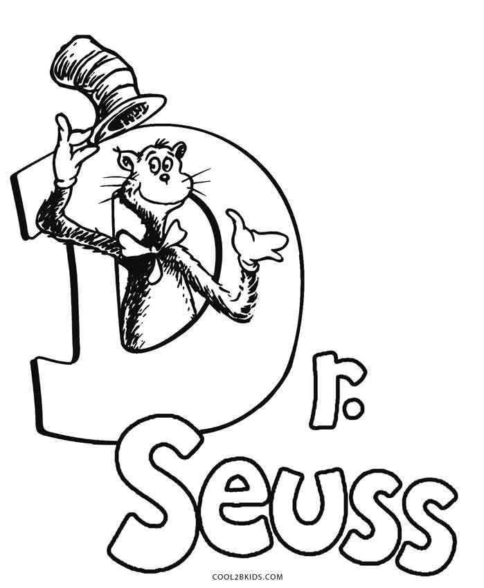 Dr.Seuss Printable Coloring Pages
 Free Printable Dr Seuss Coloring Pages For Kids
