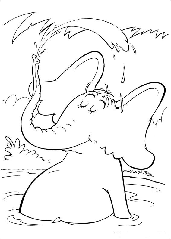 Dr.Seuss Printable Coloring Pages
 Fun Coloring Pages Horton Dr Seuss Coloring Pages