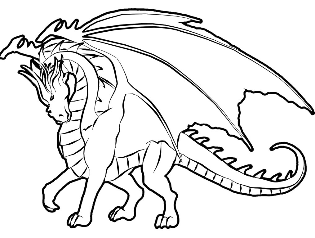 Dragon Coloring Pages Free Printable
 Dragon Coloring Pages
