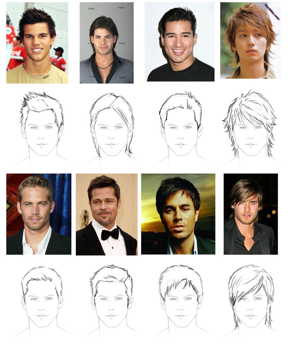Drawing Hairstyles Male
 How to draw hair male