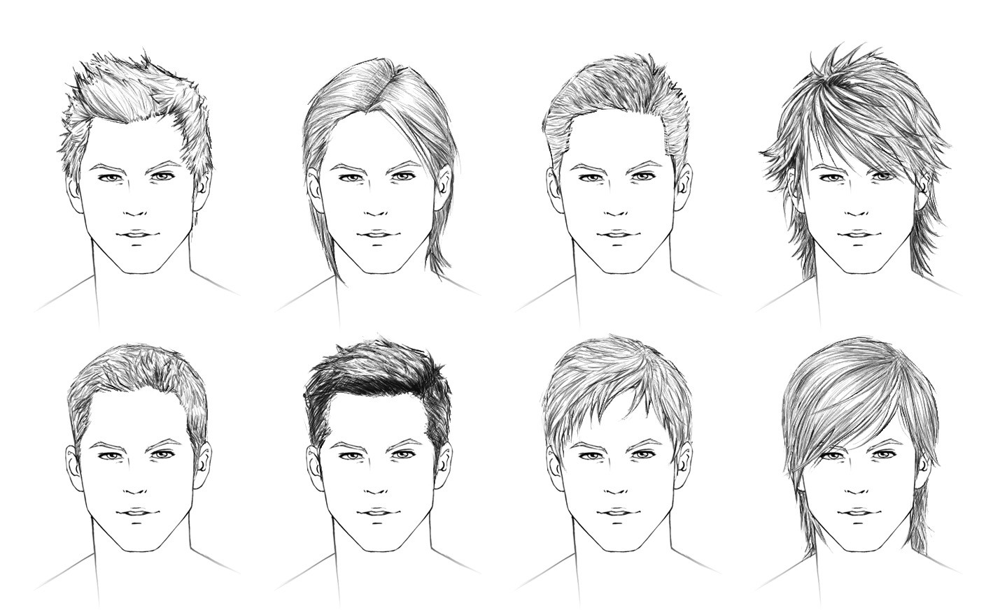 Drawing Hairstyles Male
 How to draw hair male