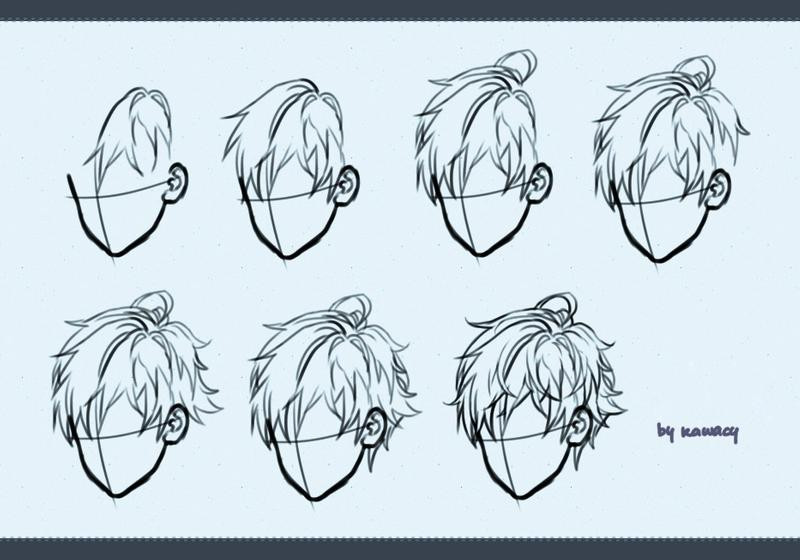 Drawing Hairstyles Male
 Drawing male hair by kawacy on DeviantArt