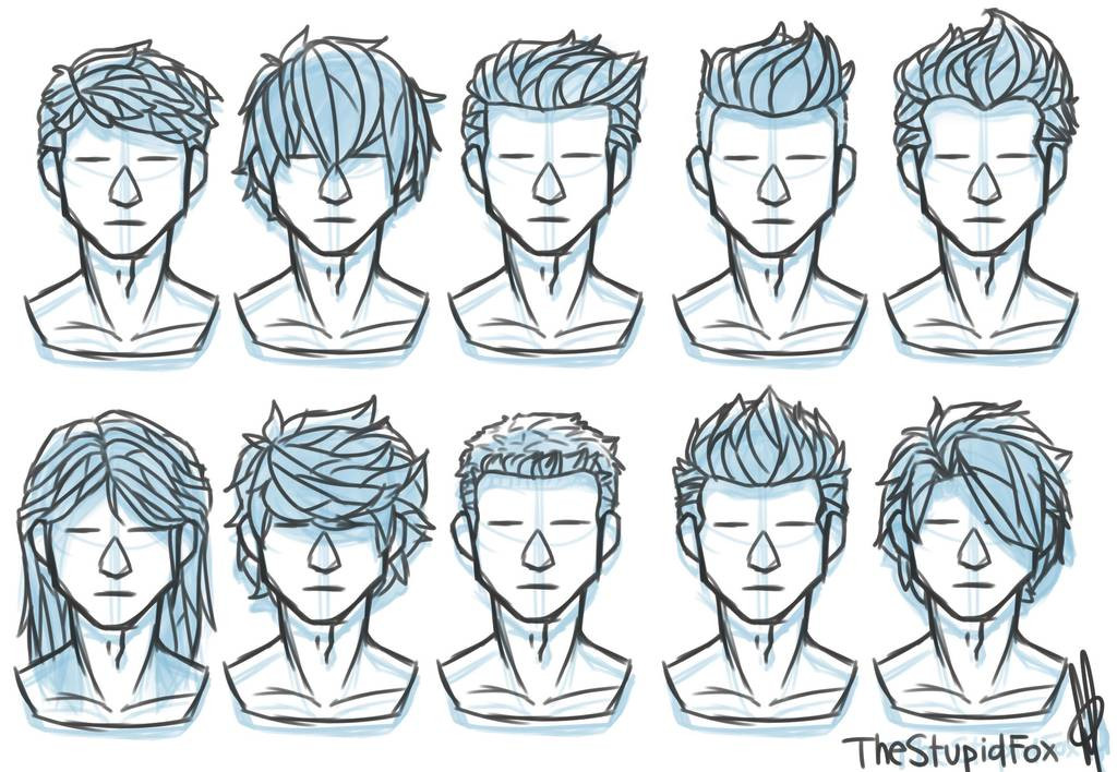 Drawing Hairstyles Male
 Random Hairstyles Male by TheStupidFox on DeviantArt
