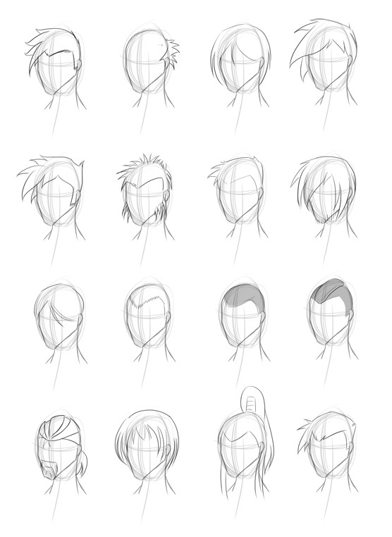 Drawing Hairstyles Male
 Male Hairstyle Practice by Obhan on DeviantArt