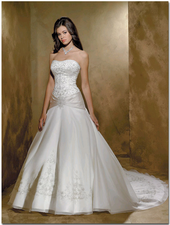 Drop Waist Wedding Gown
 The Dream Wedding Inspirations White Bridal Gowns