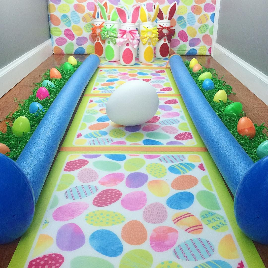 Easter Church Party Ideas
 Craft Project DIY Bunny Bowling Kids Easter Game made