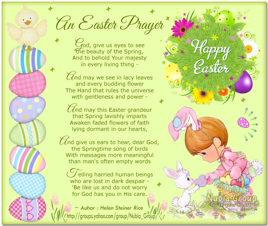Easter Dinner Prayer
 1 Quote Easter Prayers And Poems Jesus