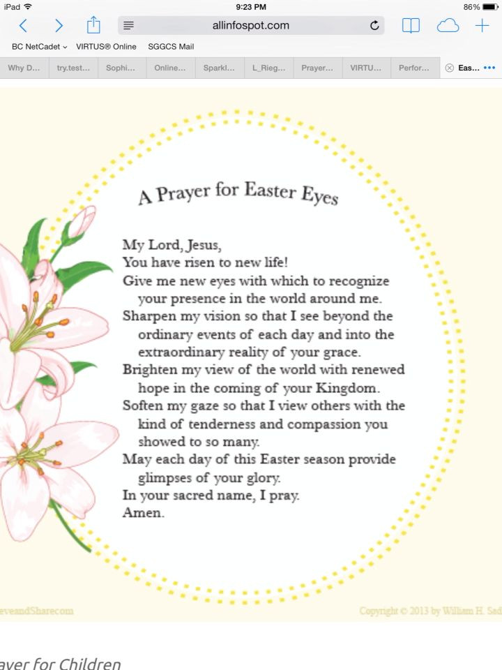 Easter Dinner Prayer
 17 Best images about Pre K Easter on Pinterest
