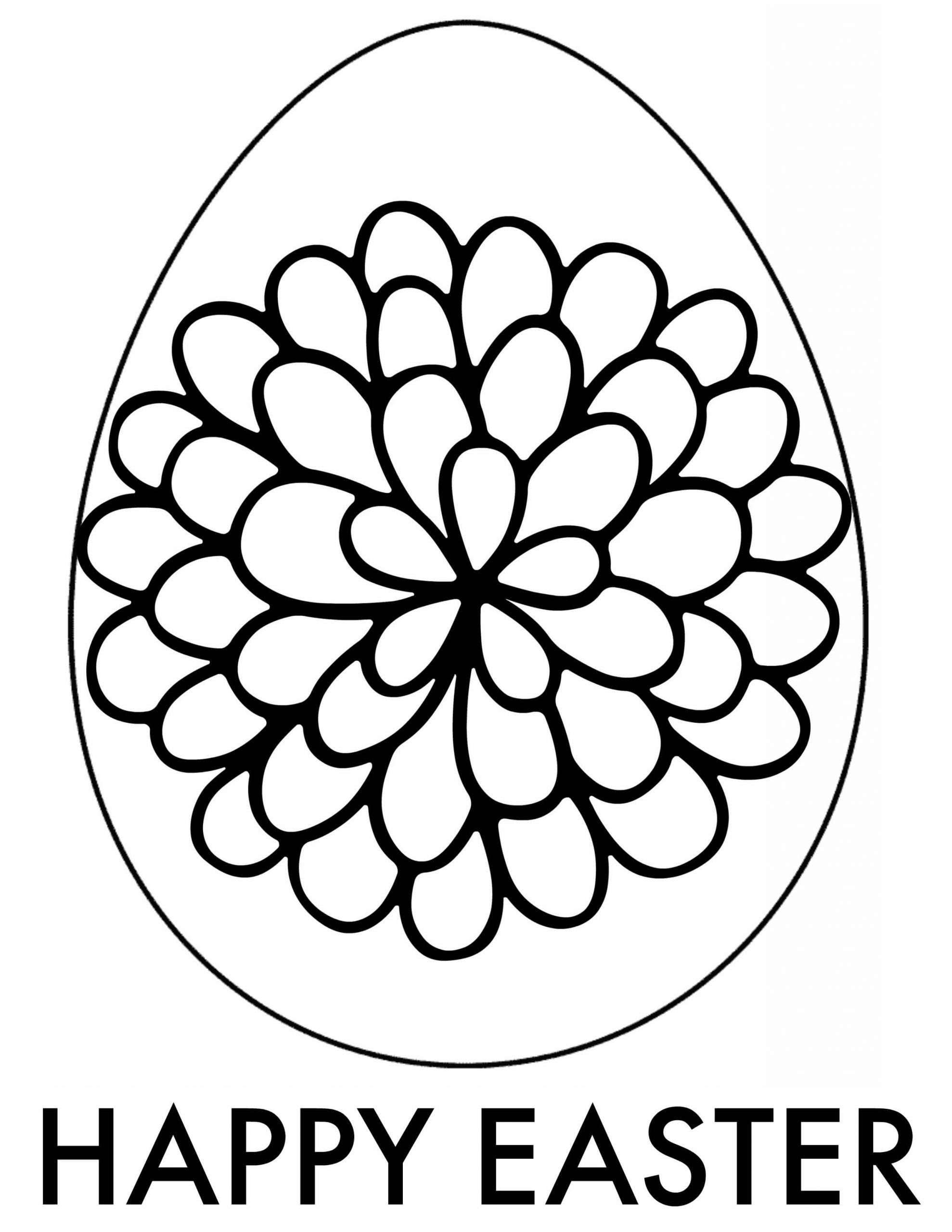 Easter Egg Printable Coloring Pages
 Easter Adult Coloring Pages