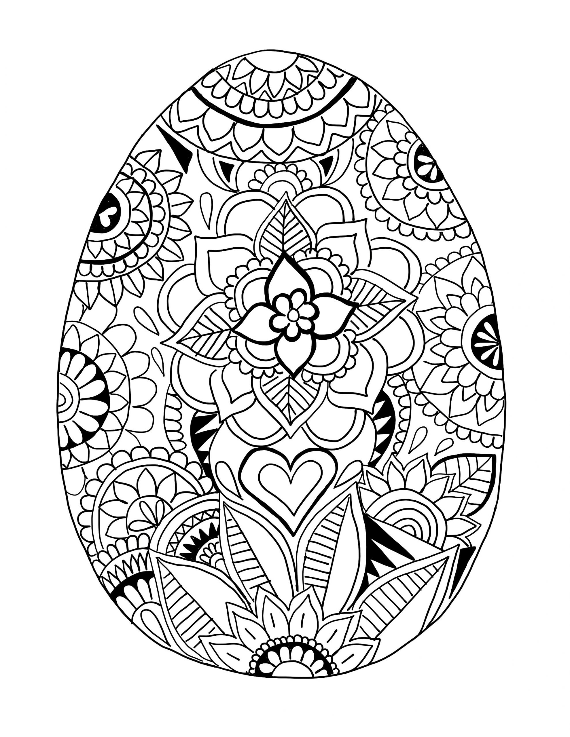 Easter Egg Printable Coloring Pages
 Easter Egg Printable Coloring Page