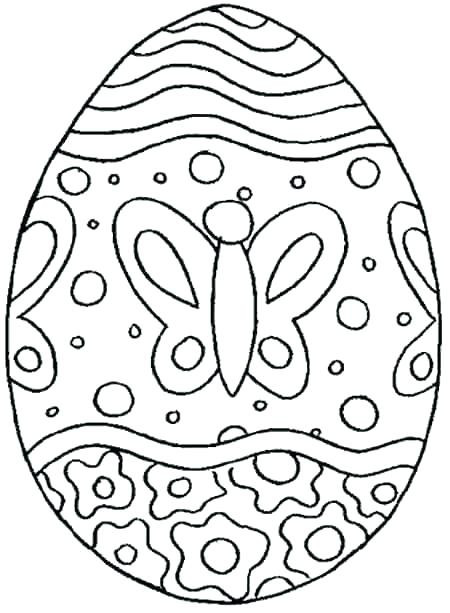 Easter Egg Printable Coloring Pages
 Easter Egg Coloring Page For Kids Egg Painting Model