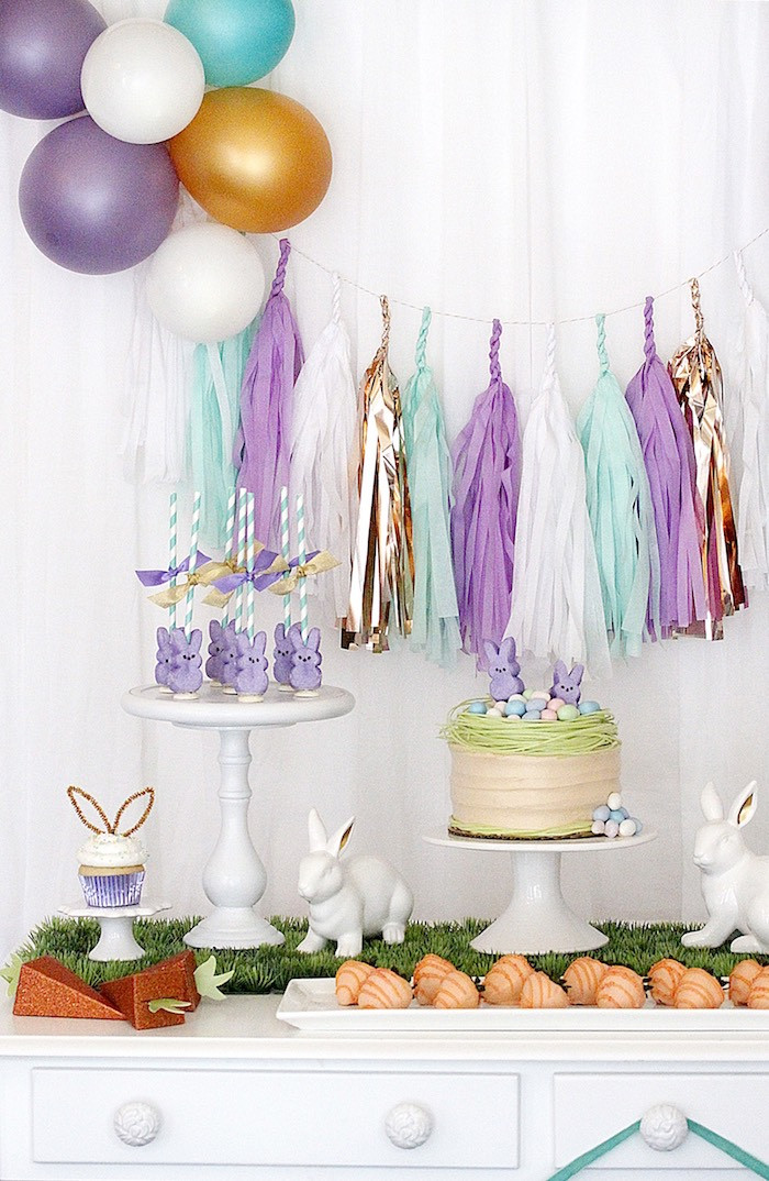 Easter Theme Party Ideas
 Kara s Party Ideas "Bunny Bash" Easter Party for Kids