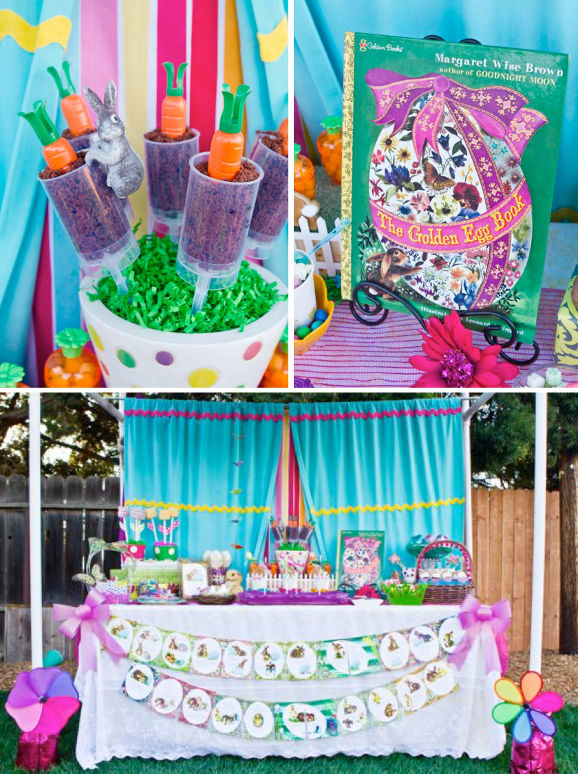 Easter Themed Party Ideas For Adults
 Kara s Party Ideas "The Golden Egg Book" Themed Boy Girl
