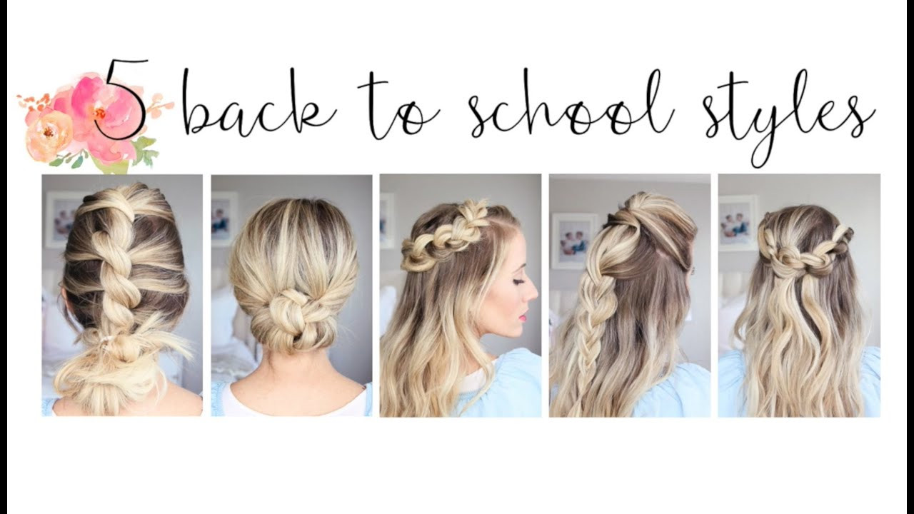 Easy And Cute Hairstyles For School
 5 Easy Back to School Hairstyles