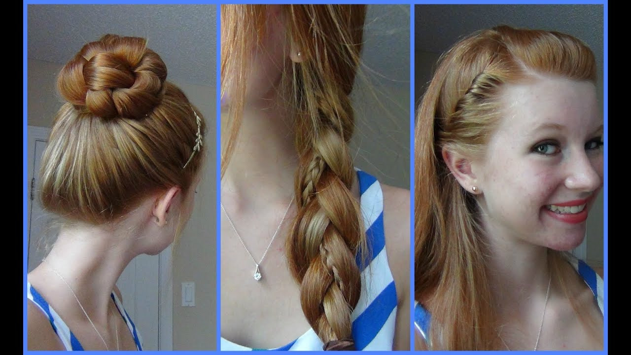 Easy And Cute Hairstyles For School
 3 Simple Quick and Easy Back to School Hairstyles