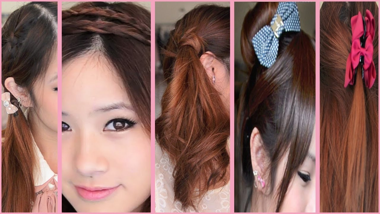Easy And Cute Hairstyles For School
 5 Quick and Easy Back to School Hairstyles