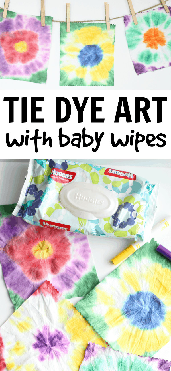 Easy Art For Kids
 Easy Tie Dye Art with Baby Wipes I Can Teach My Child