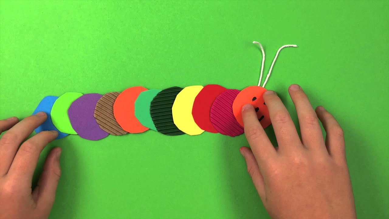 Easy Art For Preschoolers
 How to make a Caterpillar simple preschool arts and